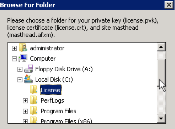 5 - License Folder