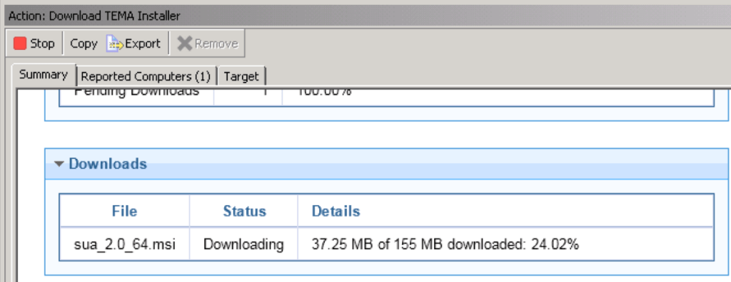 4 - SUA Download Progress