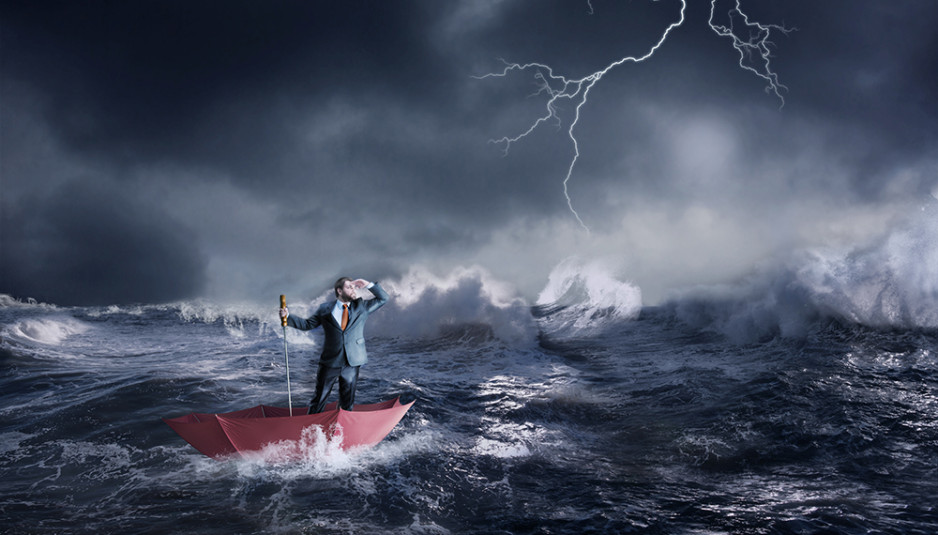 Businessman in crisis