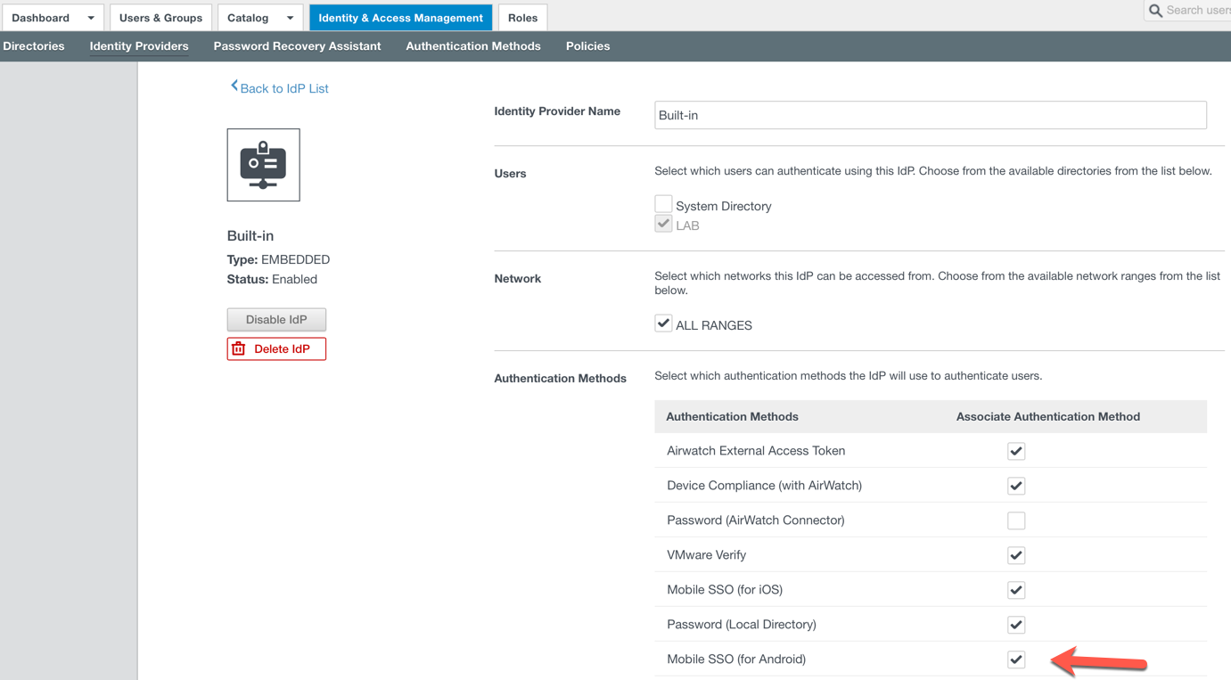 Android-SSO-BuiltIn-IDP